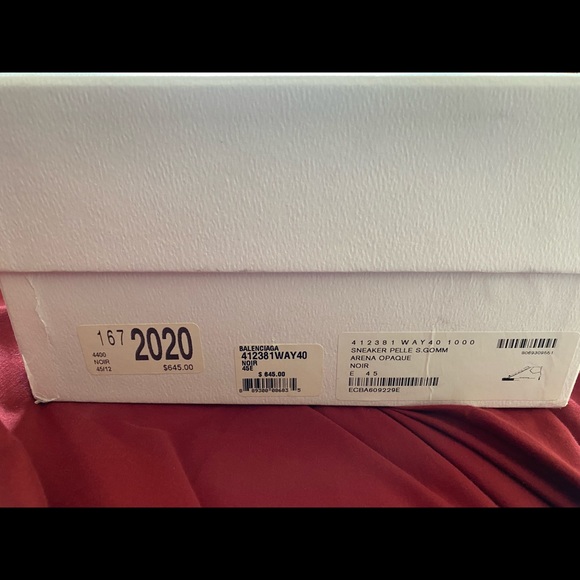 Balenciaga Arena Opaque sneaker Mens euro 45 Noir - Picture 5 of 9